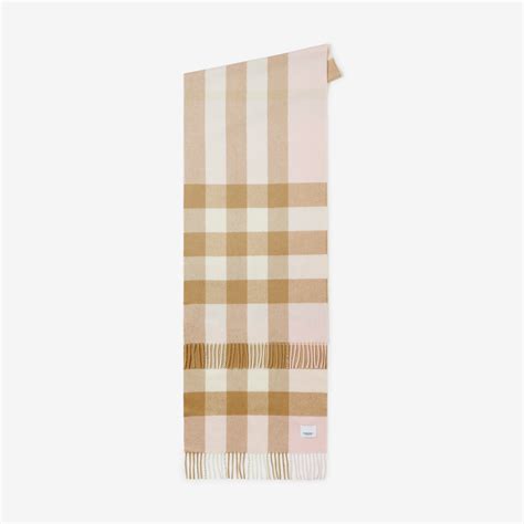 burberry scarf cashmere pink|alabaster pink check cashmere scarf.